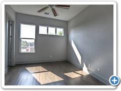 CityScape Living customers are equally divided as to the use of this private, secondary suite.  Half use it as a full-fledged guest bedroom while the other half use it as a private third-floor study/sitting room.